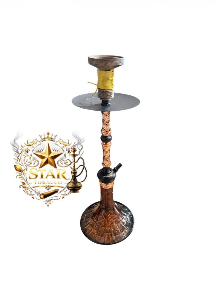 KAHVERENGİ KRİSTAL NARGİLE TAKIMI