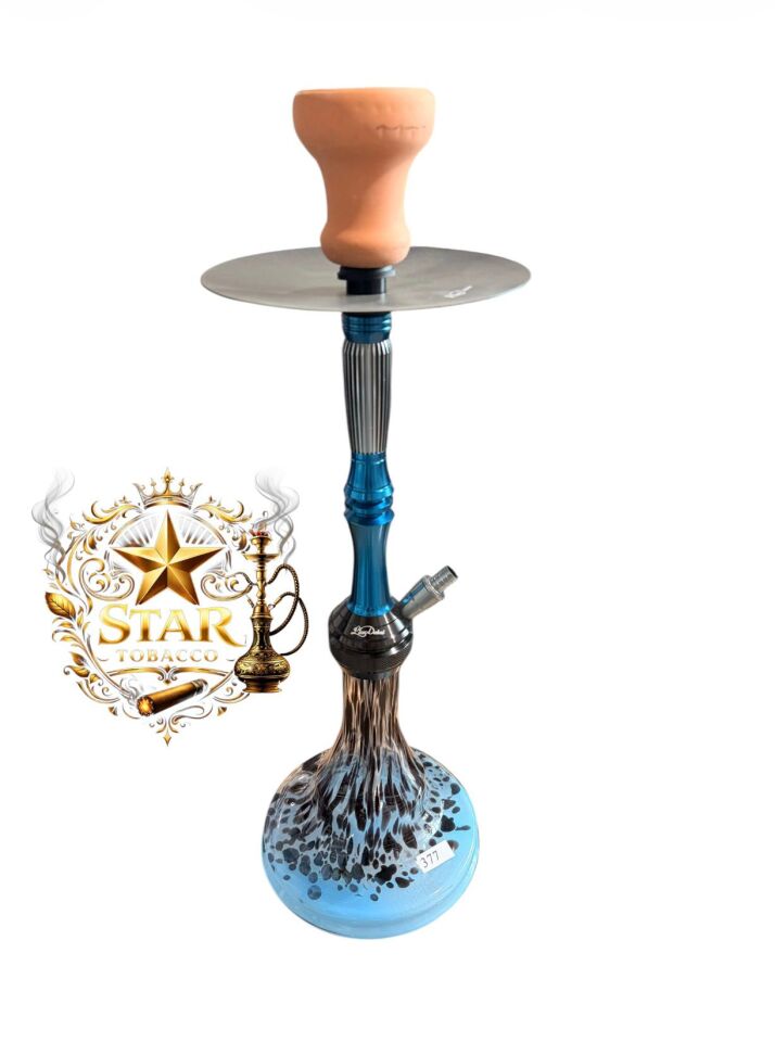 DESENLİ MAVİ-SİYAH NARGİLE TAKIMI