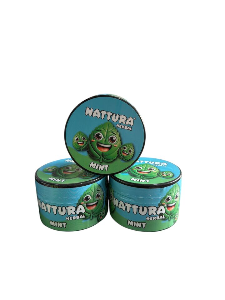 NATTURA HERBAL MINT AROMALI NARGİLE TÜTÜNÜ 200 GR-NİKOTİNSİZ