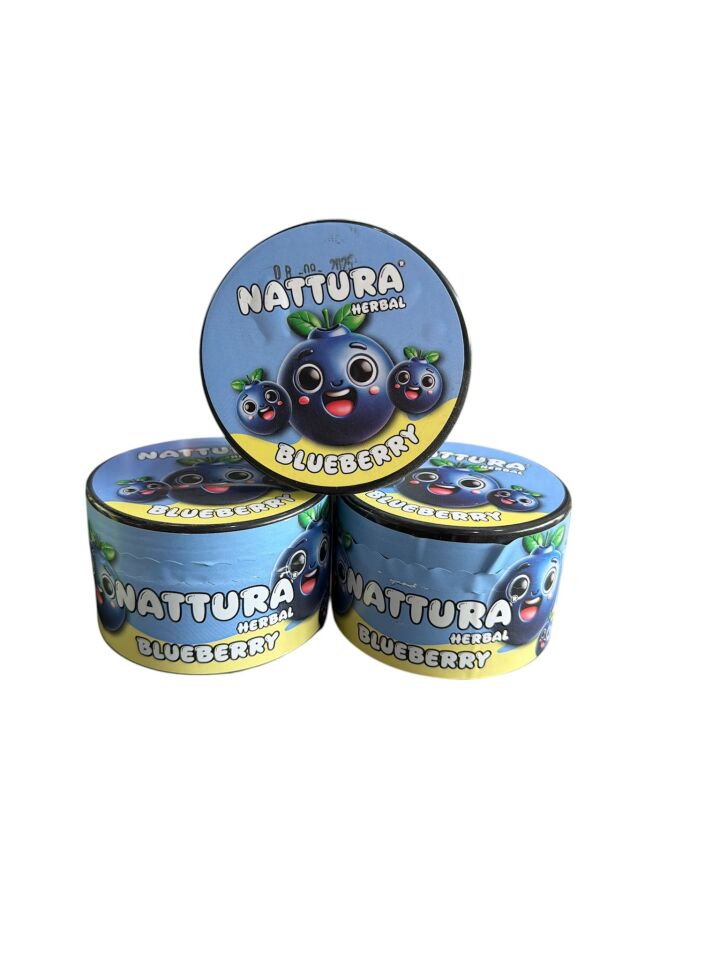NATTURA HERBAL BLUBERRY AROMALI NARGİLE TÜTÜNÜ 200 GR-NİKOTİNSİZ