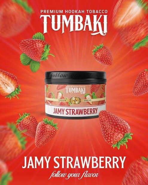 TUMBAKI JAMY STRAWBERRY NARGİLE TÜTÜNÜ