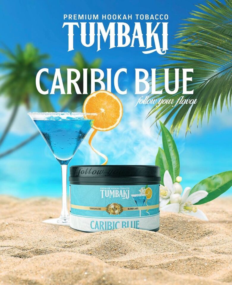 TUMBAKI CARIBIC BLUE  NARGİLE TÜTÜNÜ