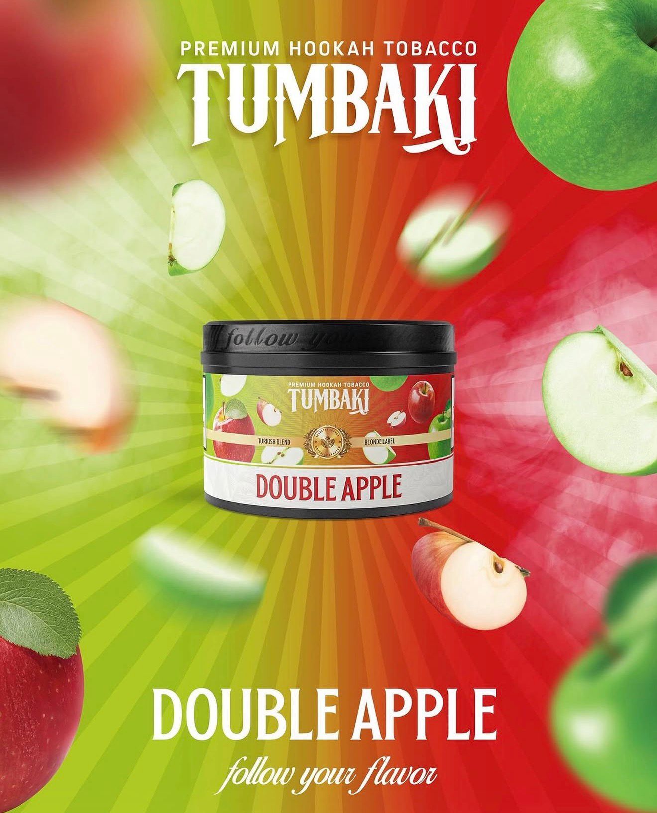 TUMBAKI DOUBLE APPLE NARGİLE TÜTÜNÜ