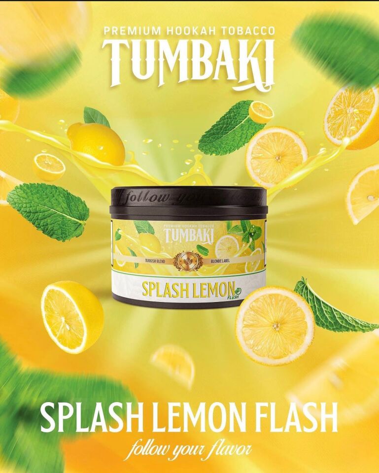 TUMBAKI SPLASH LEMON NARGİLE TÜTÜNÜ